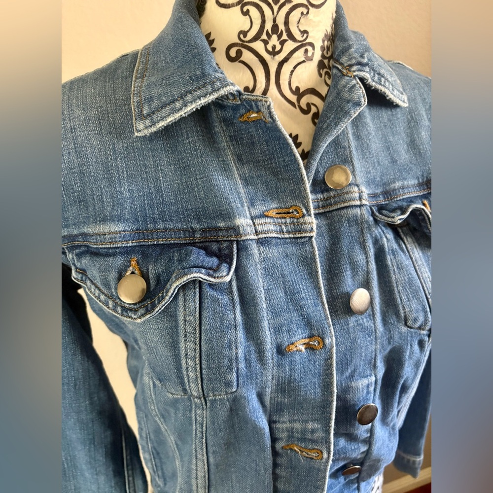 FRAME Le Vintage Denim Blue Jacket - Watham Way - Picture 5 of 12